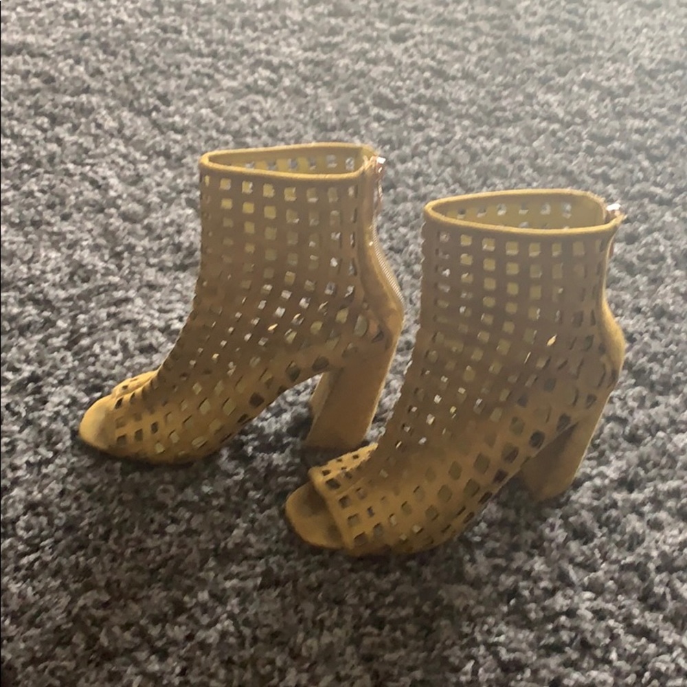 Olive green bootie
